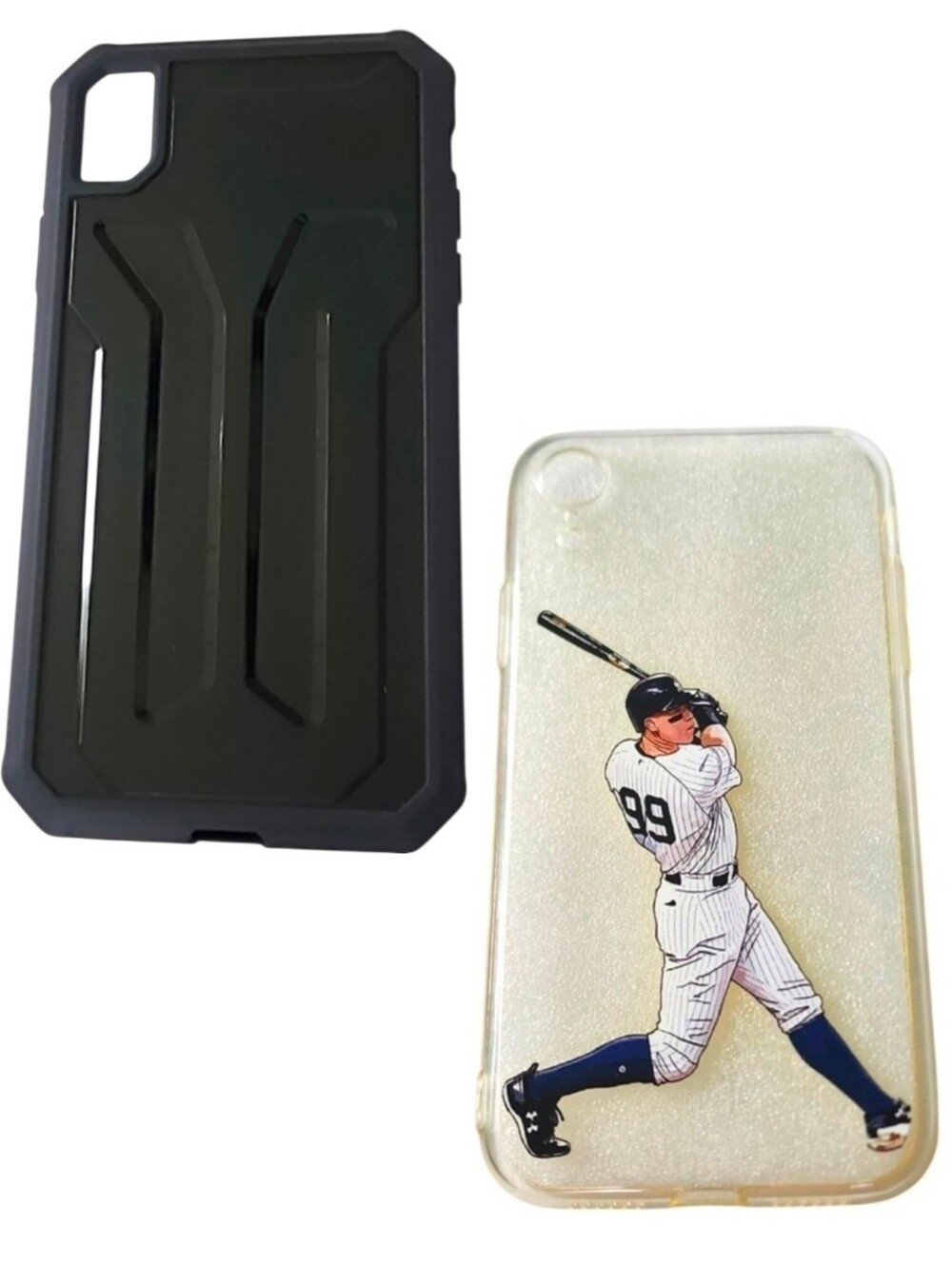 2pc Aaron Judge Baseball & JETech Shock Absorption Cases for iPhone XR